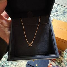 Beautiful Lv Necklace Only Worn For Special Occasions, Stored In The Box After Each Use. Mint Condition. Authentic, I Have The Receipt. Lv Necklace, Gold Louis Vuitton, Louis Vuitton Necklace, Louis Vuitton Jewelry, Diamond Color, Pink Gold, Mint Condition, Pink And Gold, Colored Diamonds