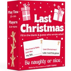 the last christmas game is in its box