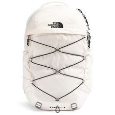 The North Face Nylon Bag For Overnight Trips, White Waterproof Backpack For Outdoor Activities, Functional White Hiking Bag, White Nylon Hiking Bag, Functional White Hiking Backpack, The North Face Nylon Camping Bag, White Waterproof Backpack For Outdoor, White Backpack For Outdoor Activities And School, White Backpack For Outdoor And Back To School