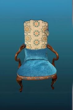 Elevate your space with these vintage walnut Chakra Chairs. Featuring custom embroidery, cozy velvets, and eye-catching medallions, they're perfect as dining table accents or statement pieces. Includes turquoise lumbar pillows for a chic finish. Perfect for any stylish home! #chakrachairs #vintagefurniture #statementchairs #customupholstery #interiorinspiration