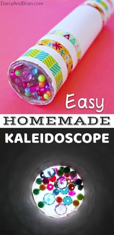 an easy homemade kaleidoscope for kids to make