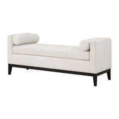 Chic and clean, this modern backless accent bench offers a fresh, finished look at the foot of the bed or in your entry. Bench At Foot Of Bed Modern, Front Of The Bed Bench, Benches For The Foot Of The Bed, Blank Wall Foot Of Bed, Bench Bed, Bed Bench Ideas, Bench For End Of Bed, Teen Headboard, Teen Bedroom Sets