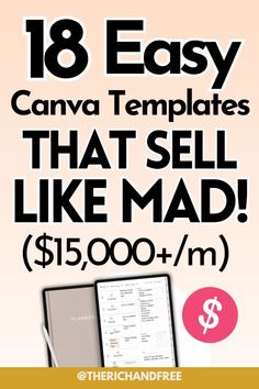 I made $152,000 last year from selling Canva templates online! Here are 18 beyond easy Canva design ideas to sell that are perfect for starting a profitable Canva-based business online! From printable planners and social media templates to wedding invitations and digital art, these Canva template ideas are proven to sell like crazy. Whether you're a beginner or an experienced designer, this list will inspire you to create products that are in high demand. Start making money online with Canva templates today and build a successful passive income stream! Perfect small business ideas to make money fast. Printable Selling Ideas, Make Money Canva, Canva Product Design Ideas, Make Money With Canva, Printable Ideas To Sell, Things To Make On Canva, Canva Beginner, Pricing Products, Academic Coaching