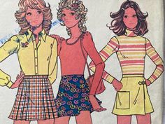 1972. Sewing Pattern is Uncut and Factory Folded. 1970s Sewing Patterns, Lansing Mi, 1970s Fashion, Sewing Pattern Sizes, Aesthetic Clothes, Sewing Pattern, Sewing Patterns, 1970s, Craft Supplies