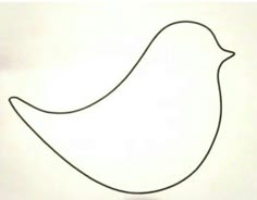 a drawing of a bird on a white background