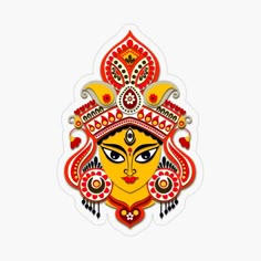 Durga Maa Paintings, Illustration Poses, Ambe Maa, Ma Tattoo, Durga Ma, Durga Pooja, Durga Painting, Ganesh Wallpaper, Hindu Festival