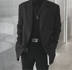 Men’s Fashion Dressy, Korean Fashion Male, Fashion 60s, Black Turtle Neck, Streetwear Men Outfits, Men Fashion Casual Outfits, Casual Street Style