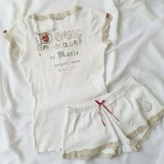 Old Money Sleepwear, Depop Icon, Deadstock Fashion, Depop Clothes, Cute Pjs, Cute Pajamas, Cute Sets, 가을 패션, Dream Clothes