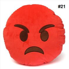 Emoji Sofa Pillow Face Pillow Expression by DecorativePillowShop Angry Emoji, Emoji Pillow, Emoji Birthday