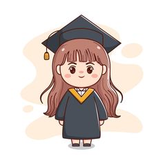 Student Doodle, Girl Cartoon Drawing, Cute Cartoon People, Drawing Cute Cartoon, Students Cartoon