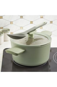 Forgo takeout and cook a delicious meal at home with this contemporary stock pot featuring non-stick CeraGreen ceramic coating for easy clean-up.What it does: This stock pot is made from recycled aluminum with BergfHOFF's CeraGreen coating that's nonstick and nontoxic to yield an exceptional cook while making cleanups easier.Additional features: Soft-touch stay-cool handles are ergonomic and allow you to safely grip and lift while cooking and serving.Compatible heat sources: Induction; gas; elec Vuarnet Sunglasses, Herschel Backpack, Stock Pot, Ceramic Coating, Designer Crossbody Bags, Sweaters And Leggings, Sandals Brands, Easy Clean