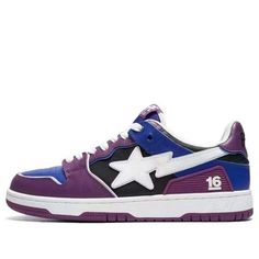 A BATHING APE Bape Sk8 HK 16th Anniversary 1I22-191-003-PURPLE   -  KICKSCREW Bape Sk8 Sta, Sk8 Sta, Bape Shoes, Ape Bape, 16th Anniversary, Purple Shoes, Bathing Ape, A Bathing Ape, Stylish Sneakers