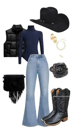 Fiesta Aesthetic, Cute Everyday Outfits, Western Wear, Everyday Outfits, Cowboy Boots, Black