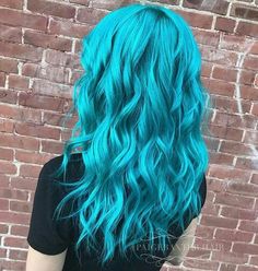 Hair Color Teal, Turquoise Blue Hair, Hair Color Crazy, Fantasy Hair, Trendy Hair Color