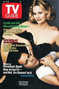 a magazine cover with a man and woman on it