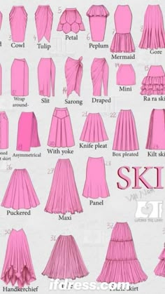 the instructions for how to make a skirt