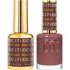 DND DC Duo Gel - #171 Maroon / Soak-Off Gel Polish 0.5 oz. + Nail Lacquer 0.5 oz. Dnd Fall Nail Colors 2024, Salon Colors, Inspiring Nails, Dnd Gel Nail Polish, Nail Routine, Dnd Gel Polish, Perfect Manicure, Nails Trends, October Nails