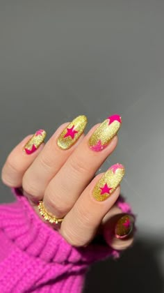 Long Almond Nails Nel Art, Nail Palette, Elite Nails, Uñas Ideas, Long Almond Nails, Nail Glam, Jeans Patch, Long Almond, Golden Nails