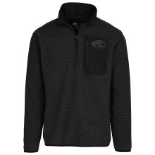 Venturing out in cool weather calls for the Bass Pro Shops� Quarter-Zip Long-Sleeve Pullover for Men! Midweight 100% polyester fabric is textured on the outside and brushed for softness on the inside, ensuring optimal warmth and comfort wherever the day takes you. Plus, the perfect amount of stretch offers a full range of movement and an unrestricted feel. Also features a funnel-neck collar, a quarter-zip placket, a zippered left-chest pocket, dropped sleeves, and a dropped hemline. Body Length Black Casual Top For Outdoor Work, Casual Black Top For Outdoor Work, Black Fleece Outdoor Tops, Black Fleece Tops For Outdoor, Winter Hiking Black Tops, Black Half-zip Outdoor Fleece Jacket, Black Half-zip Fleece Jacket For Outdoor, Funnel Neck, Neck Collar