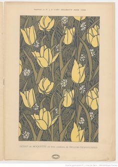 an old book with yellow flowers on it