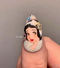 Disney Princess Nail Art, Disney Princess Nails, Disney Princess Cartoons, Disney Mugs, Cartoon Photo, Gem Nails, Manicure Y Pedicure