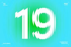 the number ten is shown in white on a blue background