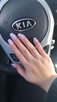 Trending Summer Nails Design Inspo Purple Acrylic Nails Coffin Simple, Cute Lavender Nails Square, Light Light Purple Nails, Lavender Nails Acrylic Short, Lavender Oval Acrylic Nails, Square Acrylic Nails Lilac, Light Purple Nails Acrylic Coffin, Prom Nails Acrylic Light Purple, Coffin Lilac Nails