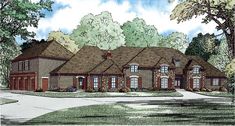 this is an artist's rendering of these european house plans for the front of their home