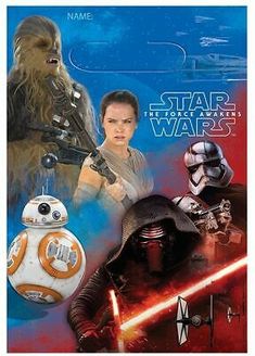 the star wars characters are depicted in this poster