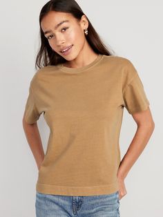 Vintage Crew-Neck T-Shirt for Women | Old Navy