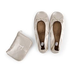 Foldable Flats Pocket Shoes - Champagne Wedding Flats For Bride, Champagne Wedding Favors, Slippers Wedding, Pocket Shoes, Wedding Ballet Flats, Ballet Shoes Flat, Foldable Flats, Foldable Ballet Flats, Personalized Pouch