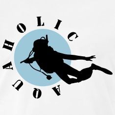 a white t - shirt with a black and blue logo on the chest that says,'hoolig down '