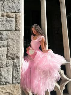 Puffy Long Dress, Self Love Art, Beauty Affirmations, Pink Princess Dress, Kawaii Coquette, Long Dress Summer, Princess Vibes, Mental Health Facts, Healing Affirmations