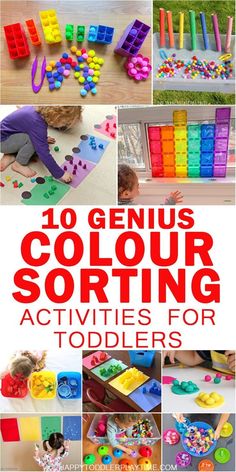 10 genius color sorting activities for toddlers that are fun to do with the kids