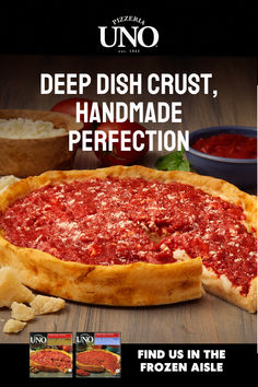 the deep dish crust, handmade pizza is on sale for only $ 10 99