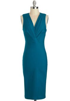 "The World is Yours" ModCloth midi length Teal Bridesmaid, Fashion Days, Halter Formal Dress