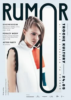 a magazine cover featuring a woman with braids on her head and the words rumor