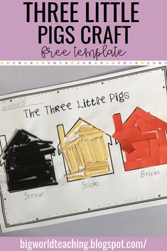 three little pigs craft is featured in this article