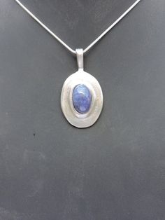 Women's necklace with a Tanzanite pendant, pretty blue natural stone. Handmade designer jewelry. It comes in a gift box. Free shipping. Mother's Day gift Tanzanite Pendant, Women's Necklace, Designer Handmade Jewellery, Silver 925 Necklace, The Stone, Designer Jewelry, Natural Stone, Favorite Jewelry, Natural Stones