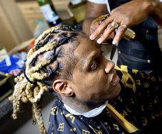 Lil Durk Haircut, Lil Durk Locs, Rylo Rodriguez Dreads, Lil Durk Dreads, Dyed Dreads Men, Tuff Pics, Hairstyles Locs, Dyed Dreads, Dread Hairstyles For Men