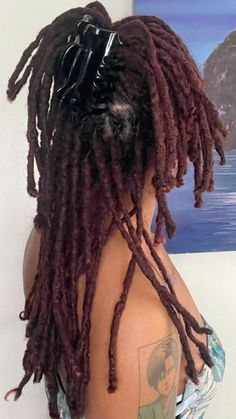 Diamond Parts Locs, Medium Locs, Beautiful Dreadlocks, Dyed Hair Inspiration, Loc Journey, Dread Hairstyles