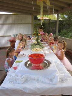 Children's Party  #TeaParty #EnglishTea #tea #BoneChina #silver #antique #elegant #catering #TeaTraditions www.ttraditions.com English Tea, Irish Blessing, Childrens Party, Party Rentals