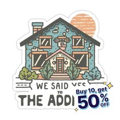 the sticker for we said vfc's buy 10 get 50 % off