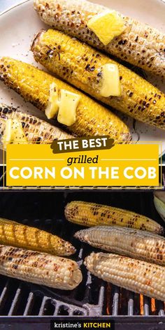 grilled corn on the cob with butter