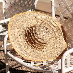 Handmade wide round straw hat made of seagrass by artisans in Ubud, Bali. Its flexible structure helps this Pecatu hat to fit comfortably, but still manage its beautiful sturdy shape. Each straws are woven together before they were sewn with dyed cotton strings. • Diameter : around 20 inches• Composition: 100% Lontar Palm leaves Eco Friendly Accessories, Handmade Fair, Ubud Bali, French House, Beach Accessories, Wide Brimmed Hats, Ubud, Balinese, Brim Hat