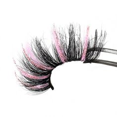 "Introducing \"gorgeous\": -3d luxury mink glitter color strip eyelash extensions -5 tone pink color lashes with dark pink glitter lashes -mega long fluffy volume -25mm -reusable up to 25+ wears" Color Eyelashes, Lash Names, Glitter Lashes, Color Lashes, Colored Lashes, Strip Eyelashes, Eyelashes Mascara, Beautiful Lashes, Girly Accessories