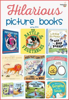 children's picture books are featured in this poster