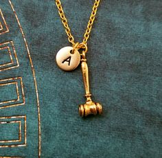 Gavel Necklace SMALL Gavel Charm Necklace Gavel Jewelry Mallet Necklace Judge Necklace Law Gift Lawy Boyfriend Keychain, Sterling Silver Promise Rings, Suede Cord, Charm Keychain, Personalized Keychain, Letter Charms, 925 Silver Jewelry, Initial Charm, Ball Chain