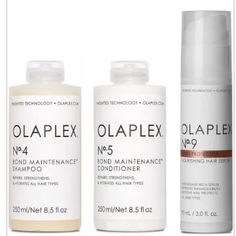 New & Sealed Replenish And Protect Your Lengths With The Nourished Hair Essentials Bundle From Olaplex. Featuring The Iconic Shampoo, Conditioner And Hair Serum, The Set Is Fortified With The Brand’s Patented Bond-Repairing Formula. Used Together, The Haircare Bundle Helps To Create Enviably Flawless Hair. Set Contents: Olaplex No.4 Bond Maintenance Shampoo 250ml Nurture Delicate Hair With The Nourishing Shampoo Designed To Enrich Hair With Hydration For Lustrous-Looking Lengths. Olaplex No.5 Bo Shampoo Design, Hair Set, Nourishing Shampoo, Hair Essentials, Hair Strengthening, Clean Skincare, Hair Serum, Treated Hair, Nourishing Hair