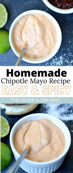 homemade chipotie mayo recipe is easy and spicy